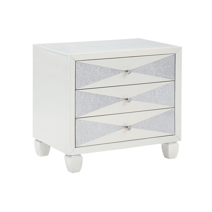 HARLEQUIN NIGHTSTAND-PLATINUM