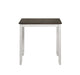 HESTON 36" STORAGE COUNTER TABLE SET W/2 CHAIRS-WHITE/GRAY - Visions in Furniture (La Mirada, CA)