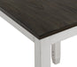 HESTON 36" STORAGE COUNTER TABLE SET W/2 CHAIRS-WHITE/GRAY - Visions in Furniture (La Mirada, CA)