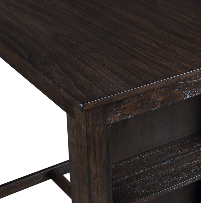 HESTON 36" STORAGE COUNTER TABLE SET W/2 CHAIRS-CHERRY - Visions in Furniture (La Mirada, CA)