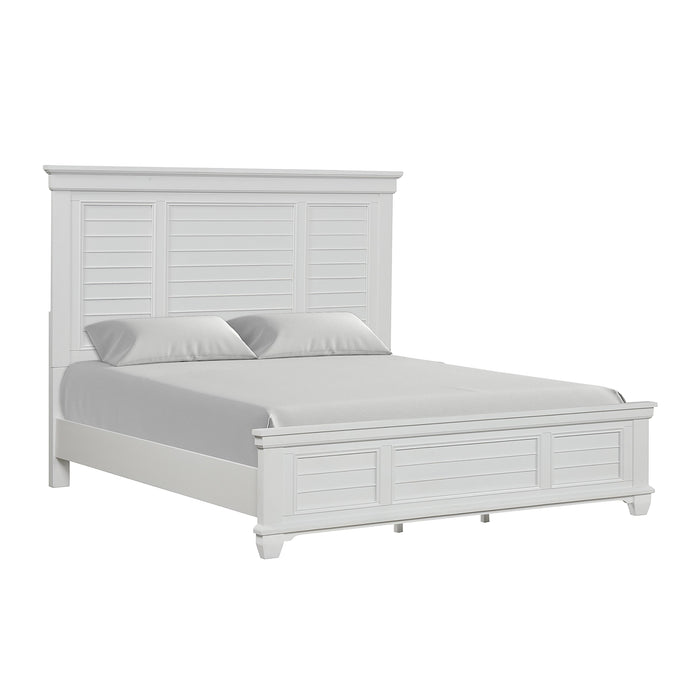 JAMESTOWN 6''6"/ 6''0" K HEADBOARD- WHITE - Visions in Furniture (La Mirada, CA)