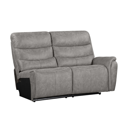 KAMARI RAF LOVESEAT W/ONE RECLINER-GRAY - Visions in Furniture (La Mirada, CA)