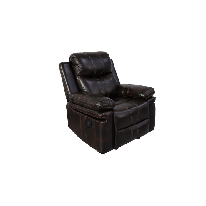 KELLEN GLIDER RECLINER-BROWN - Visions in Furniture (La Mirada, CA)