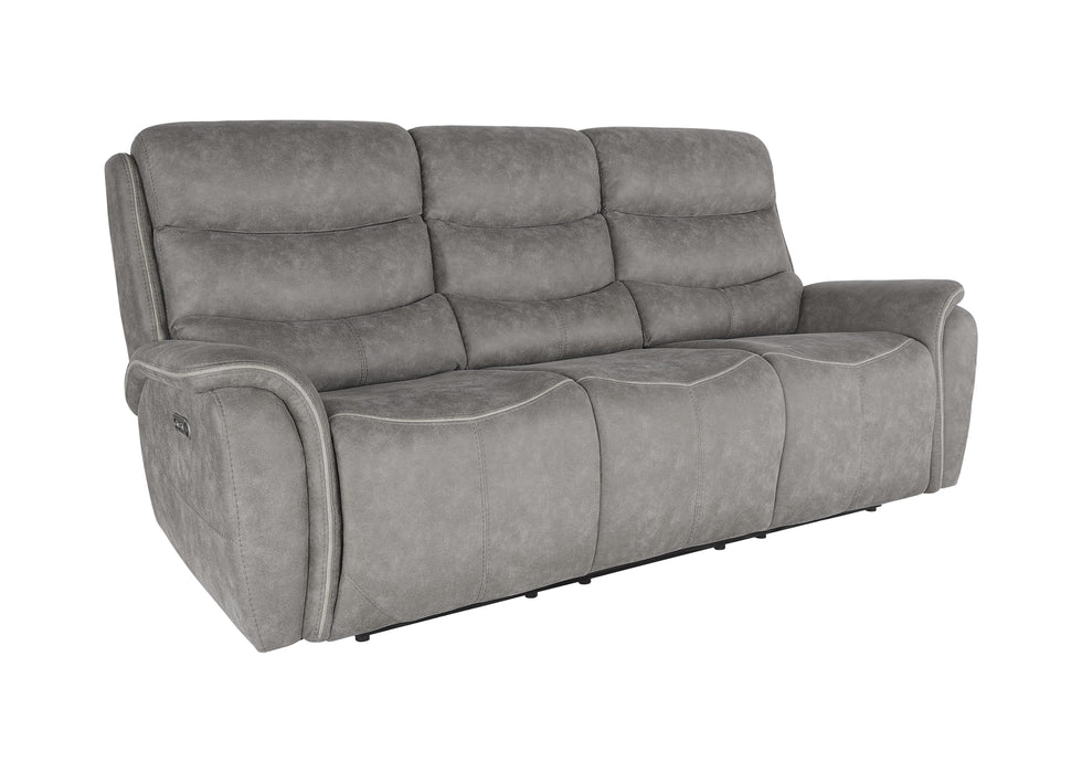 KAMARI SOFA W/DUAL RECLINER-GRAY - Visions in Furniture (La Mirada, CA)