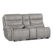 KAMARI RAF LOVESEAT W/ONE RECLINER-GRAY - Visions in Furniture (La Mirada, CA)