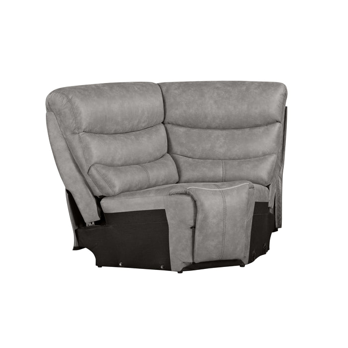 KAMARI RAF LOVESEAT W/ONE RECLINER-GRAY - Visions in Furniture (La Mirada, CA)
