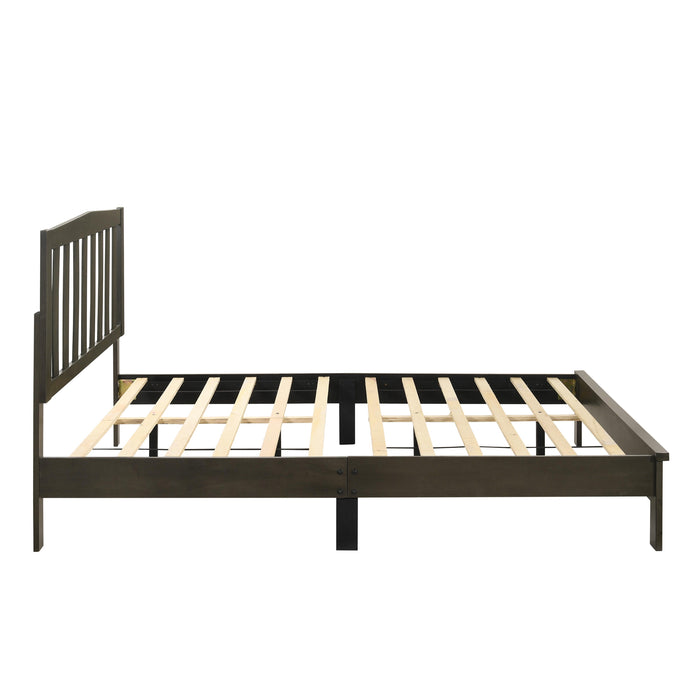 LEO Full F SLAT BED-HB/FB/RAILS-GRAY