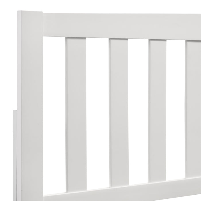 LEO Full F SLAT BED-HB/FB/RAILS-WHITE