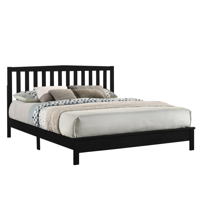 LEO Eastern King EK SLAT BED-HB/FB/RAILS-BLACK