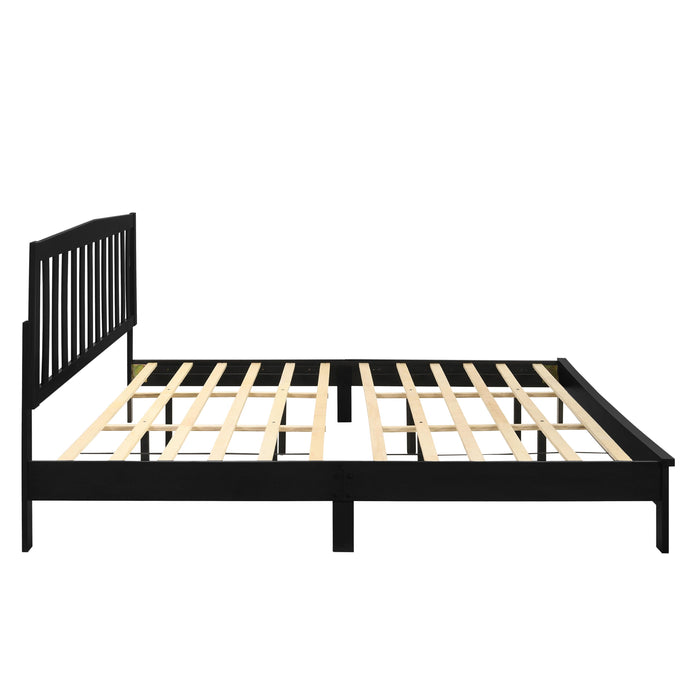 LEO Eastern King EK SLAT BED-HB/FB/RAILS-BLACK