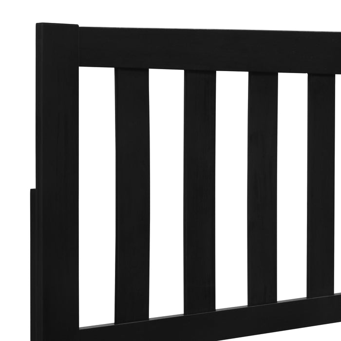 LEO Eastern King EK SLAT BED-HB/FB/RAILS-BLACK