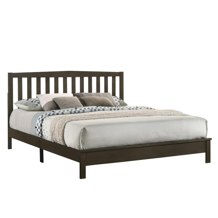LEO Eastern King EK SLAT BED-HB/FB/RAILS-GRAY