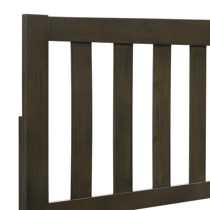 LEO Eastern King EK SLAT BED-HB/FB/RAILS-GRAY