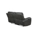 LINTON LEATHER CONSOLE LOVESEAT W/ DUAL RECLINERS-GRAY - Visions in Furniture (La Mirada, CA)