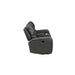 LINTON LEATHER CONSOLE LOVESEAT W/ DUAL RECLINERS-GRAY - Visions in Furniture (La Mirada, CA)