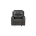 LINTON LEATHER GLIDER RECLINER W/ PWR FR-GRAY - Visions in Furniture (La Mirada, CA)
