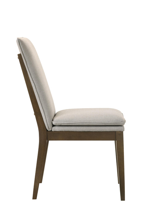 MAGGIE DINING CHAIR W/NATURAL CUSHION-WALNUT - Visions in Furniture (La Mirada, CA)