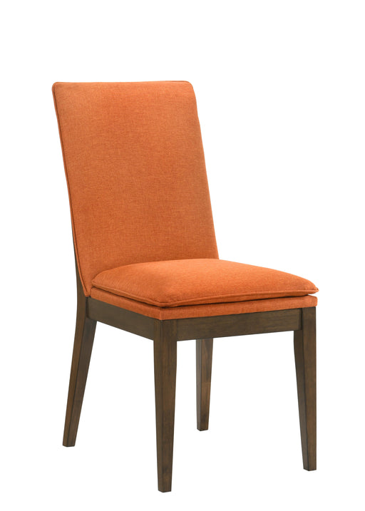 MAGGIE DINING CHAIR W/TERRA COTTA CUSHION-WALNUT - Visions in Furniture (La Mirada, CA)