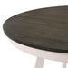 MAISIE ROUND TABLE-WHITE/BROWN - Visions in Furniture (La Mirada, CA)