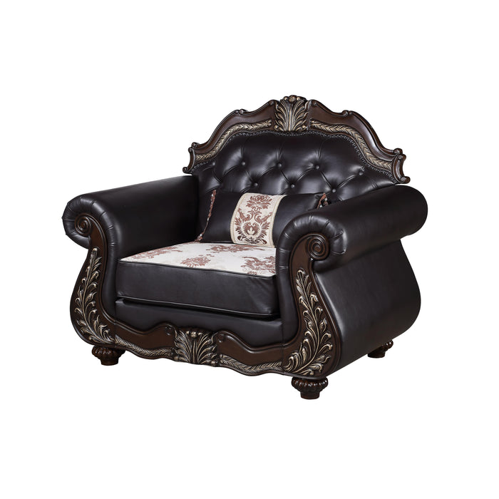 MAXIMUS CHAIR SEAT CUSHION & FRAME, ARMS, AND THROW PILLOW - Visions in Furniture (La Mirada, CA)