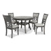 MITCHELL 5 PC DINING SET-GRAY - Visions in Furniture (La Mirada, CA)