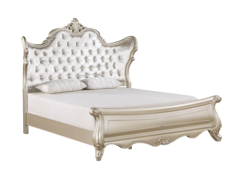 MONIQUE Eastern King-California King EK/WK HEADBOARD-CHAMPAGNE - Visions in Furniture (La Mirada, CA)