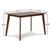 MOROCCO 47" RECTANGLE DINING TABLE-WALNUT BROWN - Visions in Furniture (La Mirada, CA)