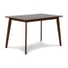 MOROCCO 47" RECTANGLE DINING TABLE-WALNUT BROWN - Visions in Furniture (La Mirada, CA)