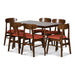 MOROCCO DINING CHAIR W/ORANGE SEAT CUSHION - Visions in Furniture (La Mirada, CA)