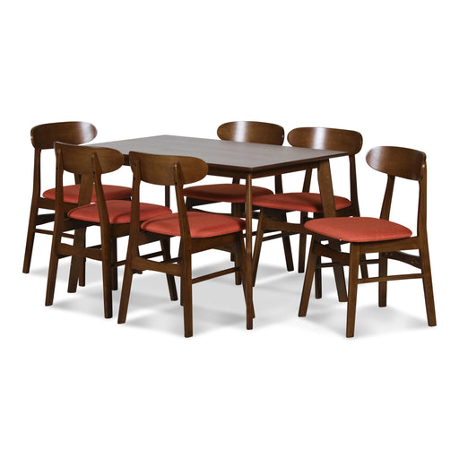 MOROCCO DINING CHAIR W/ORANGE SEAT CUSHION - Visions in Furniture (La Mirada, CA)