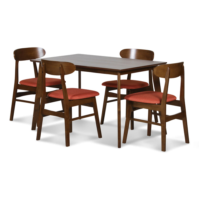 MOROCCO DINING CHAIR W/ORANGE SEAT CUSHION - Visions in Furniture (La Mirada, CA)