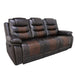 NIKKO SOFA W/DUAL RECLINER-BROWN - Visions in Furniture (La Mirada, CA)