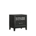 OBSIDIAN NIGHTSTAND-BLACK - Visions in Furniture (La Mirada, CA)