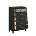 OBSIDIAN CHEST-BLACK - Visions in Furniture (La Mirada, CA)