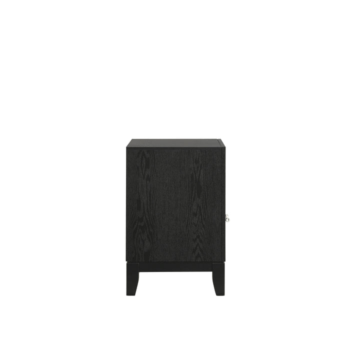 OBSIDIAN NIGHTSTAND-BLACK - Visions in Furniture (La Mirada, CA)