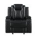 ORION GLIDER RECLINER W/ PWR FR & HR-BLACK - Visions in Furniture (La Mirada, CA)