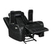 ORION GLIDER RECLINER W/ PWR FR & HR-BLACK - Visions in Furniture (La Mirada, CA)