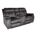 PARK CITY CONSOLE LOVESEAT W/ DUAL RECLINERS-SLATE - Visions in Furniture (La Mirada, CA)
