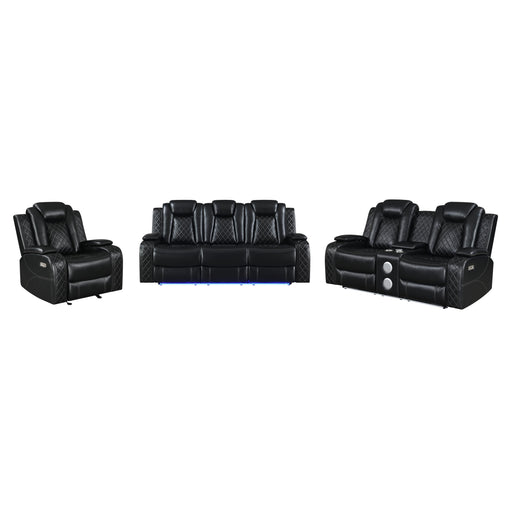 ORION GLIDER RECLINER W/ PWR FR & HR-BLACK - Visions in Furniture (La Mirada, CA)