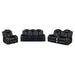 ORION SOFA W/DUAL RECLINER-BLACK - Visions in Furniture (La Mirada, CA)