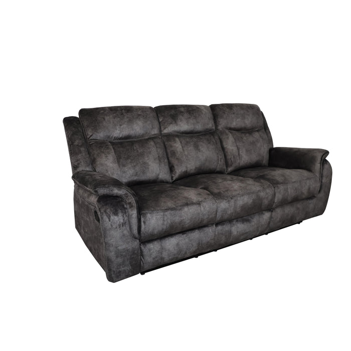 PARK CITY SOFA W/DUAL RECLINER-SLATE - Visions in Furniture (La Mirada, CA)
