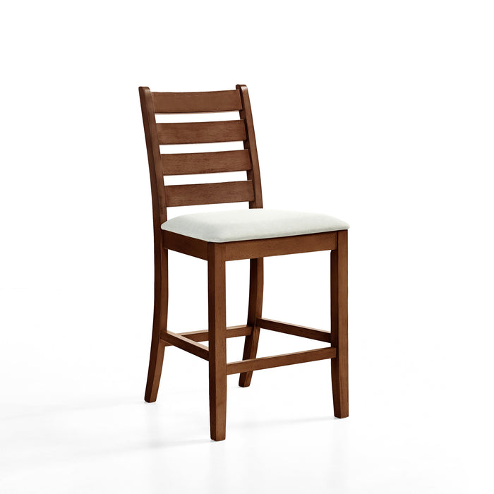 PASCAL LADDERBACK DINING CHAIR (2 Per Carton)-WALNUT