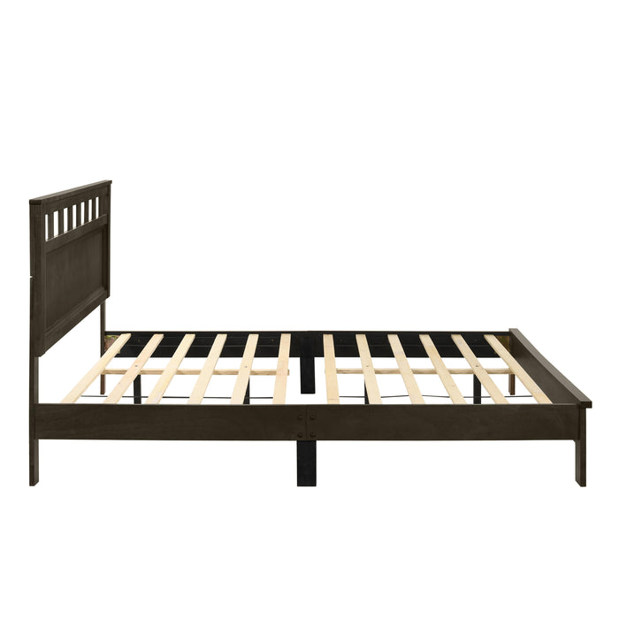 PISCES Full F PANEL BED-HB/FB/RAILS-GRAY