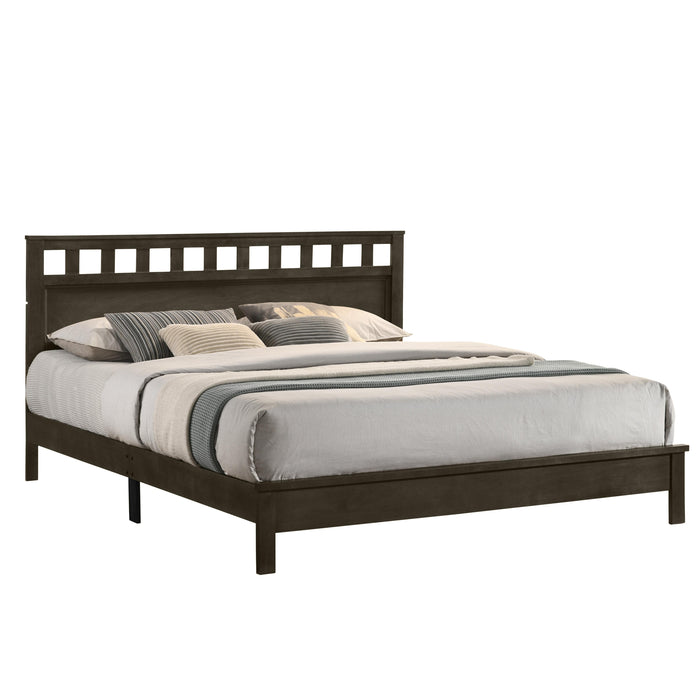 PISCES Queen Q PANEL BED-HB/FB/RAILS-GRAY