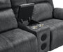 TANGO CONSOLE LOVESEAT W/SPEAKER-SHADOW - Visions in Furniture (La Mirada, CA)