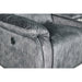 TANGO CONSOLE LOVESEAT W/SPEAKER & PWR FR-SHADOW - Visions in Furniture (La Mirada, CA)