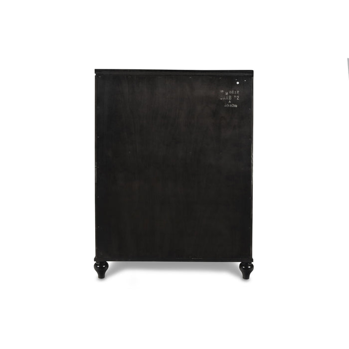 VALENTINO CHEST-BLACK - Visions in Furniture (La Mirada, CA)