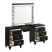VALENTINO VANITY TABLE-BLACK - Visions in Furniture (La Mirada, CA)