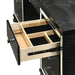 VALENTINO VANITY TABLE-BLACK - Visions in Furniture (La Mirada, CA)
