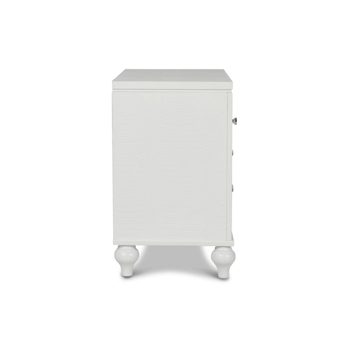 VALENTINO NIGHTSTAND-WHITE - Visions in Furniture (La Mirada, CA)